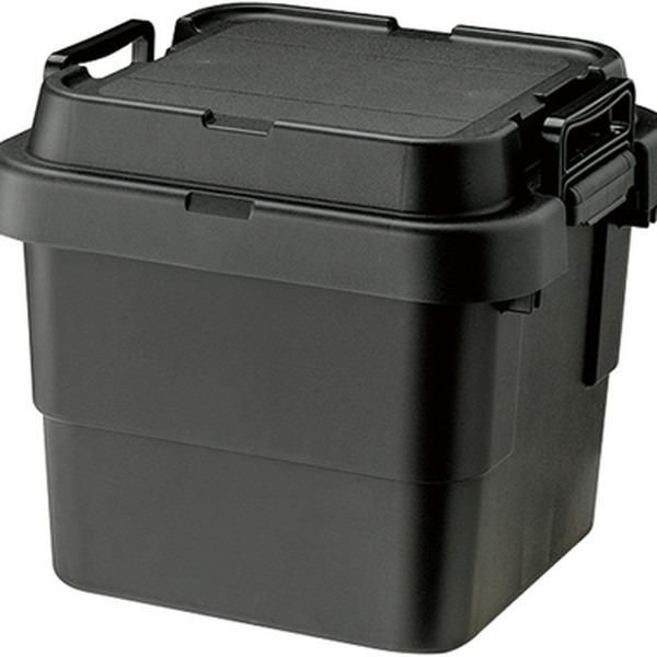 収納ボックス 収納ケース 幅40cm 30L ブラック S蓋 車用 ルーフキャリー対応 日本製 トラ...