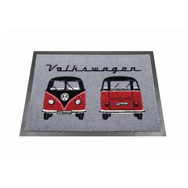 VW Collection ドアマット 玄関マット フロント＆リア レッド BUDM03【商工会会員...