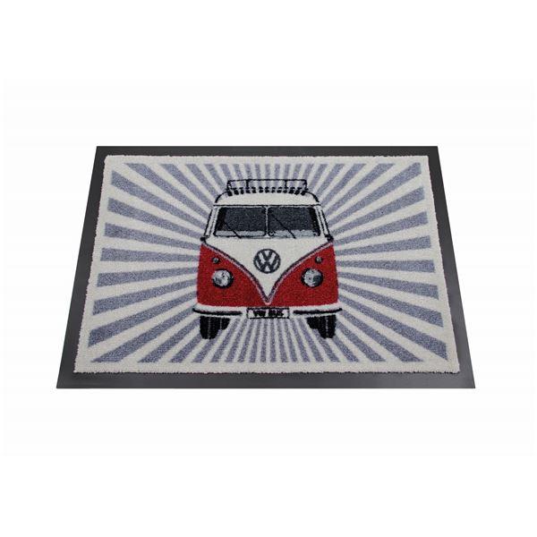 VW Collection ドアマット 玄関マット サンバストライプ レッド BUDM11【商工会会...