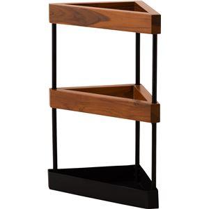 傘立て アンブレラスタンド 約幅20×奥行20×高さ40cm ナチュラル 天然木 チーク スチール ...