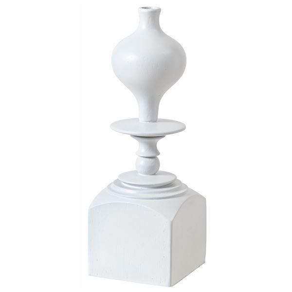 ドライ フラワーベース 花瓶 約幅8×奥行8×高さ23cm ホワイト 木製 天然木 水入れ不可 イン...