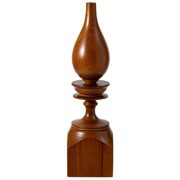 ドライ フラワーベース 花瓶 約幅8×奥行8×高さ30.5cm ブラウン 木製 天然木 水入れ不可 ...