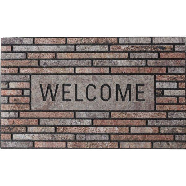 ドアマット 玄関マット E 幅76×奥行46cm 厚み7mm ゴム製 洗える インテリアグッズ 玄関...