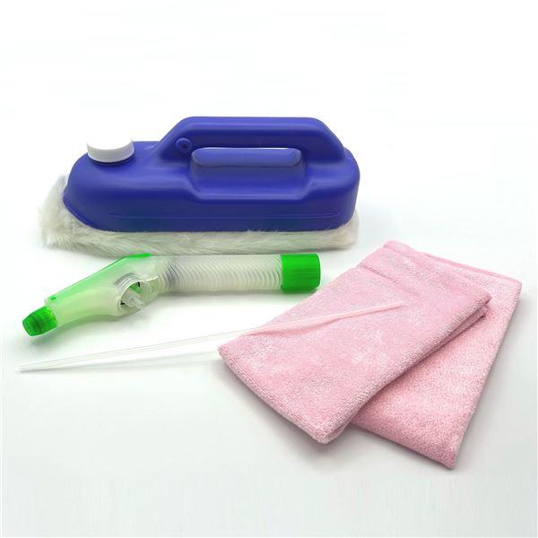 簡易洗車4点セット（ラクピカ／加圧式スプレーノズル／極細繊維クロス×2）【商工会会員店です】