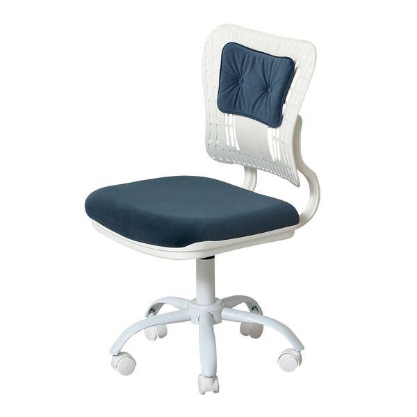 コンフィ オフィスチェア ブルーホワイト 組立式【商工会会員店です】