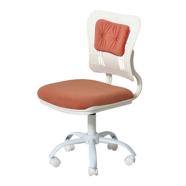 コンフィ オフィスチェア オレンジホワイト 組立式【商工会会員店です】