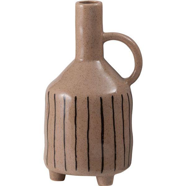 フラワーベース ブラウン （約W14.5×D13×H27.5cm） 完成品【商工会会員店です】