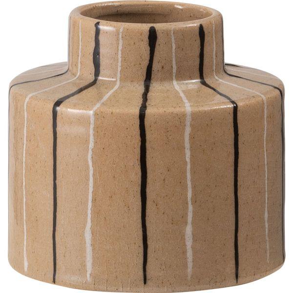 フラワーベース ベージュ （約W15×D15×H14cm） 完成品【商工会会員店です】