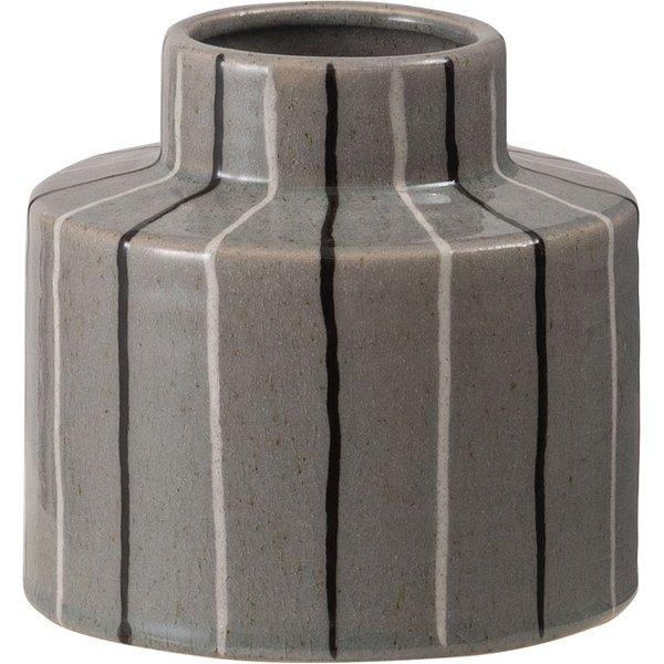 フラワーベース グレー （約W15×D15×H14cm） 完成品【商工会会員店です】