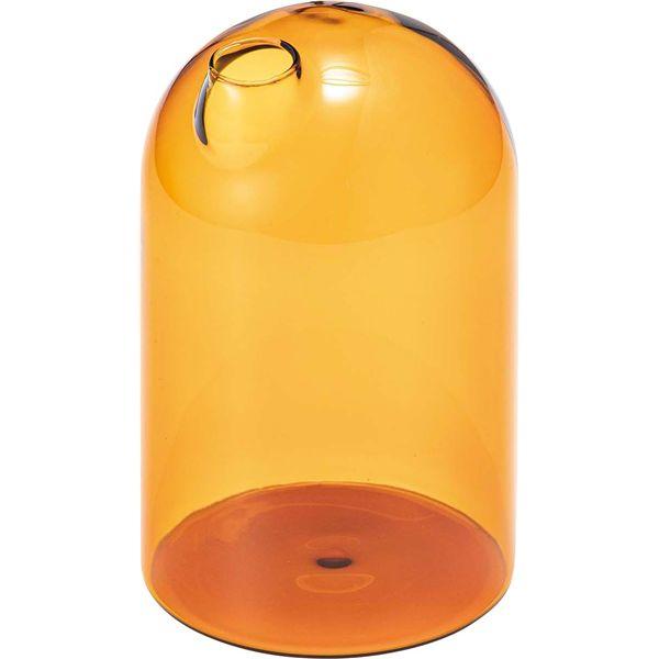ガラスベース オレンジ （約W8×D8×H12.5cm） 完成品【商工会会員店です】