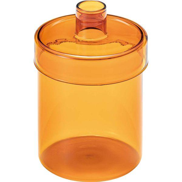 ガラスベース オレンジ （約W9.5×D9.5×H14cm） 完成品【商工会会員店です】