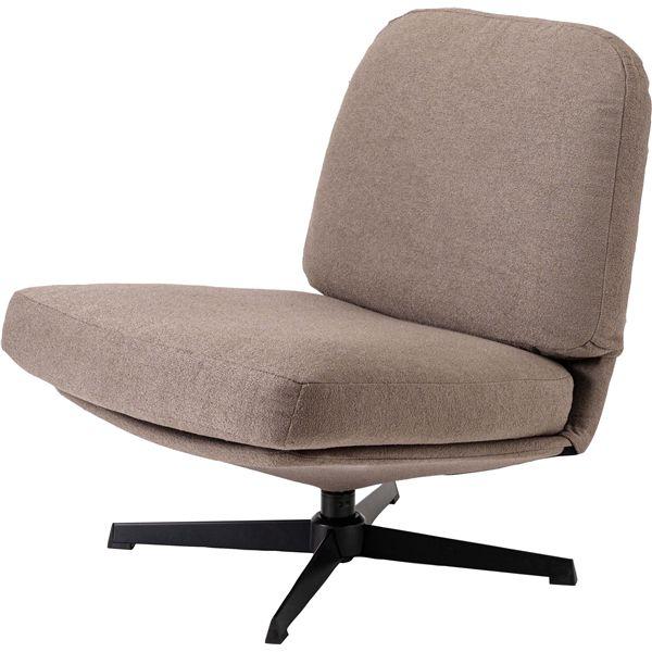 ラウンジチェア グレージュ （約W64×D82×H75×SH38cm） 組立式【商工会会員店です】