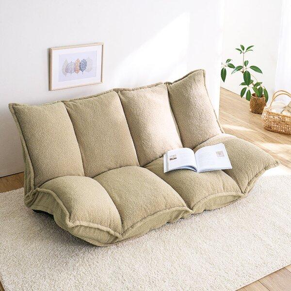 ふっくらボリュームマルチソファ モカ（ニット調）【商工会会員店です】