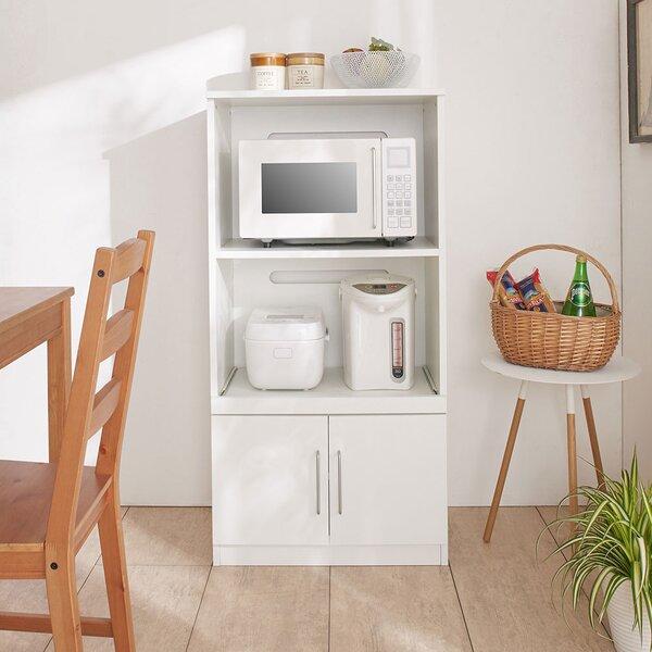コンパクトキッチン収納シリーズ ホワイト 家電収納 組立品【商工会会員店です】