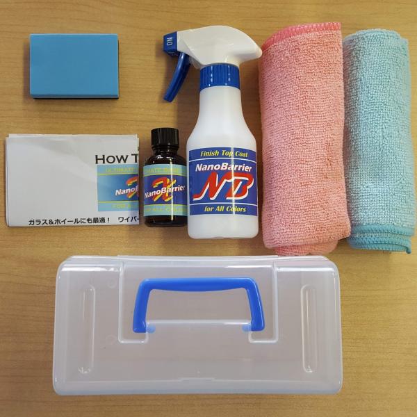 アルミホイールガラスコーティング2コート型オールインワンセット 撥水ガラス系コーティング剤 ガラスベ...