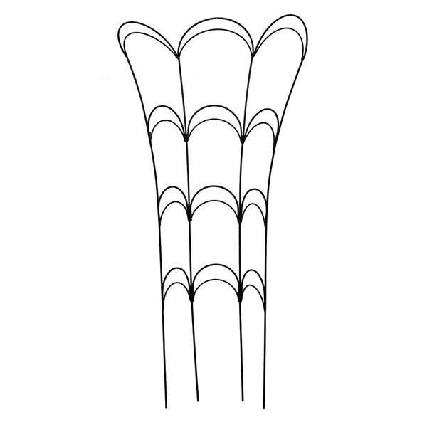 フラワーガード（L）ブラック（高さ80cm）AFG01-80 4枚セット