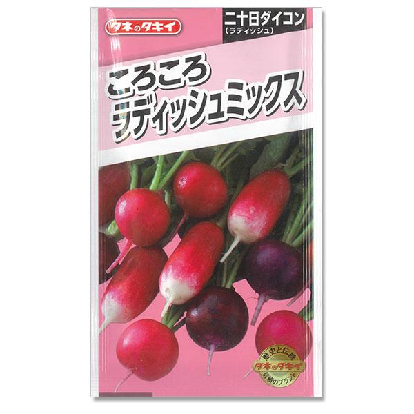 大根：ころころラディッシュミックス タキイ 野菜タネ