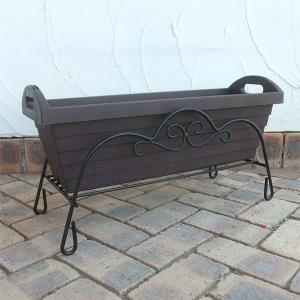 ハンディプランター65ダークブラウンとフラワースタンドのセット