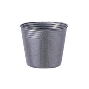 ポリポット　カラーポット　口径7.5cmｘ高さ約6.5cm 　シルバー　100枚入