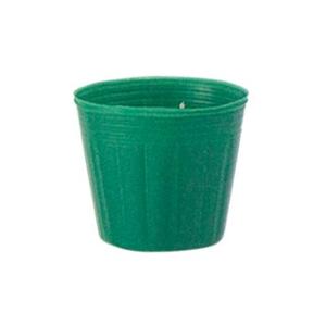 ポリポット　カラーポット　口径7.5cm×高さ6.5cm　緑　100枚入