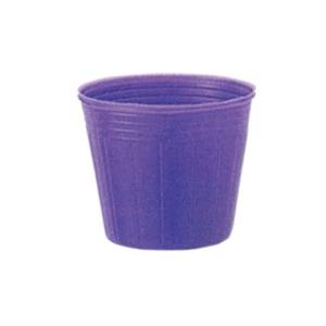 ポリポット　カラーポット　口径7.5cm×高さ6.5cm　紫　100枚入