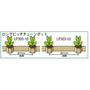 チェーンポット LP303-10（ロングピッチタイプ）75冊 : 園芸商人