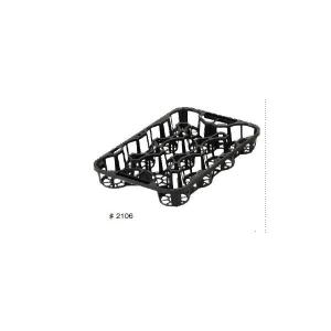 6号180mm 5穴トレー30枚セット システムトレー180 6穴 6号用 黒 プラスチックトレイ