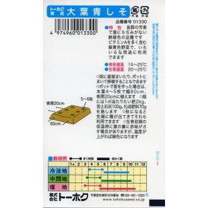 シソの種 大葉青しそ 3ml 品番1330 種...の詳細画像1