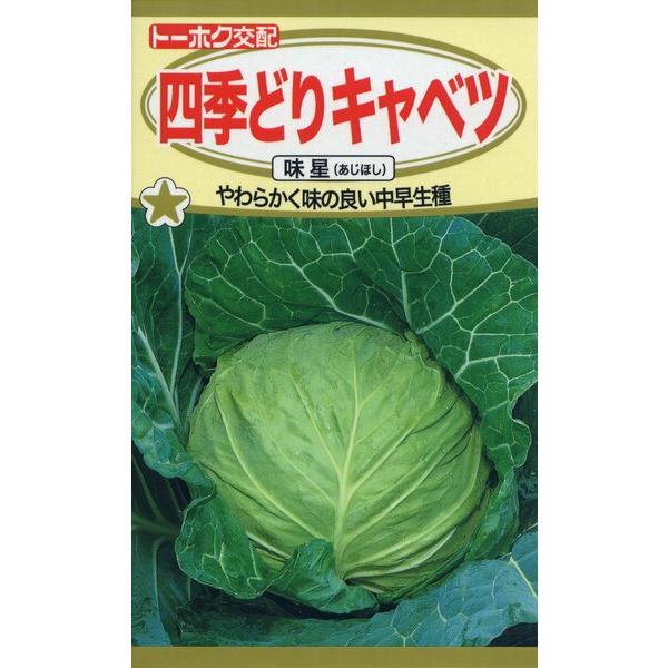 キャベツの種　F1　四季どりキャベツ　味星　1.5ml　品番3961　種子　たね