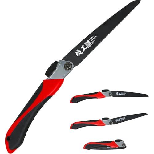 角利産業(Kakuri Sangyo) 粗大ゴミ解体ノコギリ 本体 刃渡り210mm 黒刃 替刃式 ...