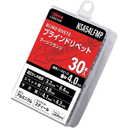ロブテックス ブラインドリベット・ラージフランジ エコパック アルミニウム/スティール 5-4 (3...