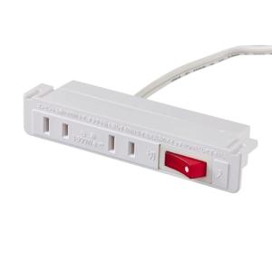 エルパ(ELPA) 家具用スイッチ付コンセント２個口 定格：AC125V 15A 合計1500Wまで コード長：2m 口数：2個口 付属品：丸頭