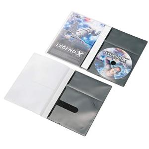 エレコム ディスクケース 省スペース CD DVD 1枚収納 10枚パック ブラック CCD-DPD10BK