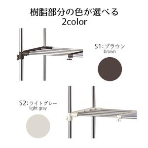 ラック 洗濯機上 防水パンにも置ける ステンレ...の詳細画像1