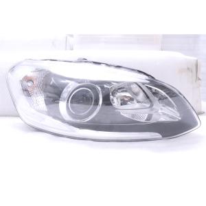 59-139☆美品☆HID BB ボルボ V70☆左ヘッドライト 31353320 メッキ