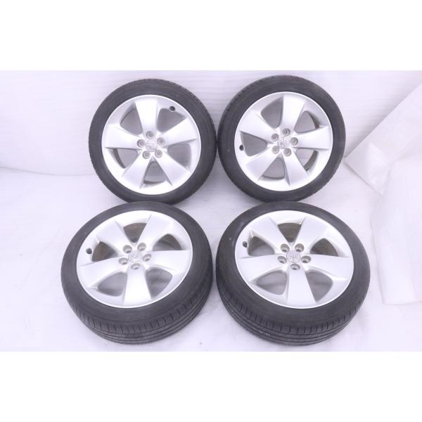 59-1496★215/45R17 91W ZVW30 プリウス タイヤホイールセット4本 17×7...