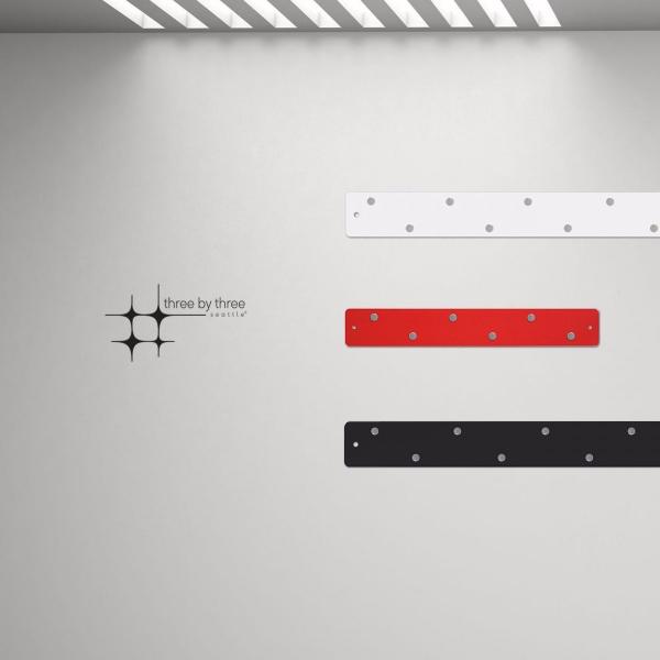 マグネットボード 掲示板 おしゃれ マグネット ストリップ  「 ロング2本＋ショート1本」セット ...