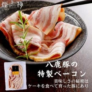 燻しベーコン 燻製 同梱可 贈り物 ビール おつまみ 美味しい 単品 肉 プチ贅沢 食品 アウトドア｜enjinn