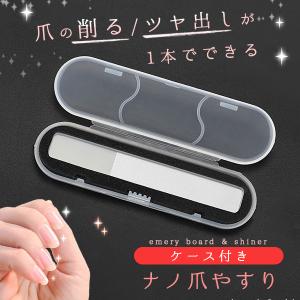 爪やすり ガラス製 爪とぎ ネイルケア ネイルシャイナー エメリーボード ネイルファイル ツメ磨き 光沢 ネイルケア ナノ加工 コスメ