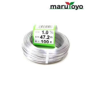 盆栽用 アルミ線 白 100g 1.0mm [ ワイヤー 針金 盆栽 結束 庭木 工作 枝 誘因 ]