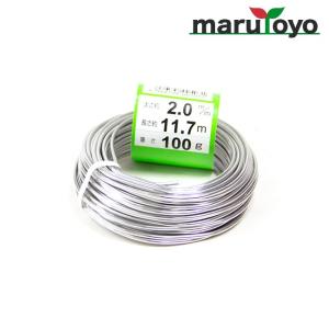 盆栽用 アルミ線 白 100g 2.0mm [ ワイヤー 針金 盆栽 結束 庭木 工作 枝 誘因 ]