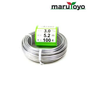 盆栽用 アルミ線 白 100g 3.0mm [ ワイヤー 針金 盆栽 結束 庭木 工作 枝 誘因 ]