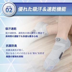 スポーツ ソックス メンズ 厚手 靴下 くるぶ...の詳細画像4