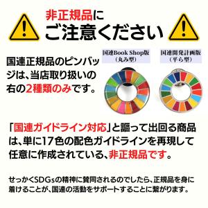 SDGs バッジ 本物 ピンバッジ 正規品 国連本部限定 丸みのある SDGs バッジ 本物 ピンバッジ 正規品 国連本部限定 丸みのある