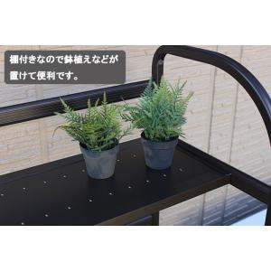アルミ製エアコン室外機カバー 棚付き エアコン...の詳細画像2