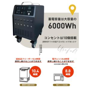 ポータブル蓄電池エナジープロ∞ LB-6000...の詳細画像2