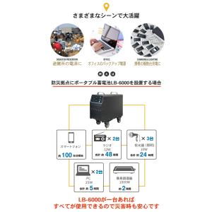 ポータブル蓄電池エナジープロ∞ LB-6000...の詳細画像5
