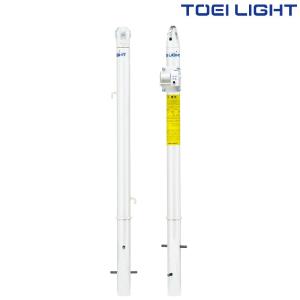 テニス支柱Ｗ（固定式）　B2994　トーエイライト　TOEI LIGHT　学校体育用品
