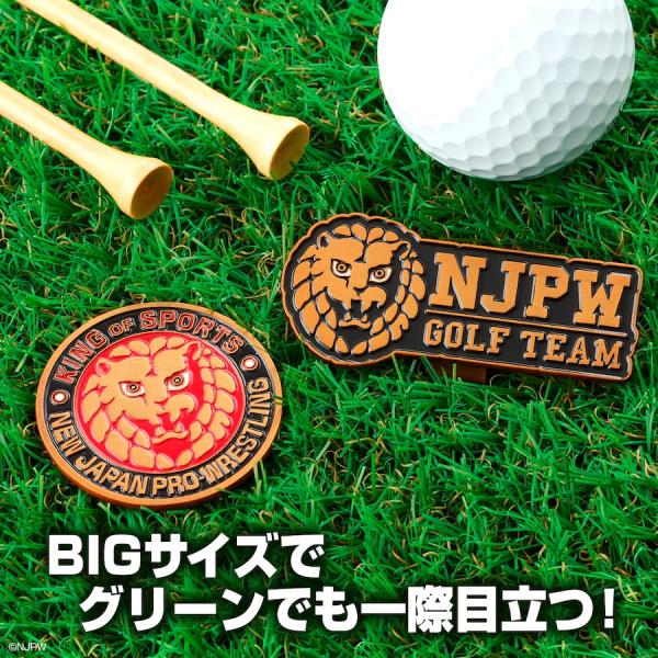 ゴルフ キャラクター 新日本プロレス  ゴルフマーカー（BIGサイズ）　マグネット ライセンス商品