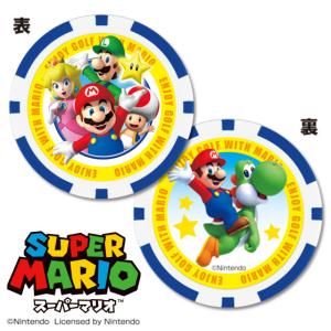 ゴルフ キャラクター マーカー　スーパーマリオ オールスター （チップタイプ） コイン